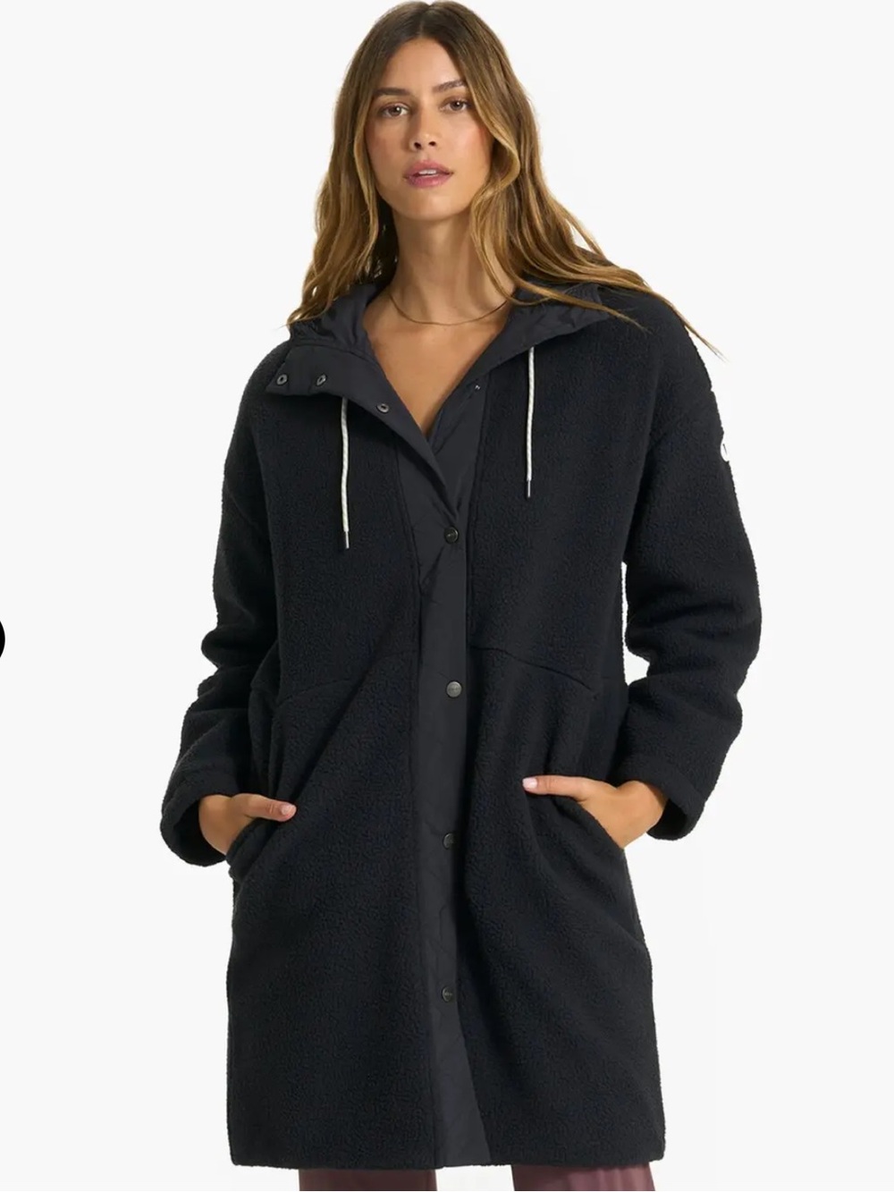 Vuori Sherpa Hooded Trench Black - Size XS